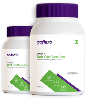 Goflaxo Omega-3 1000 mg Veg Softgel Capsule